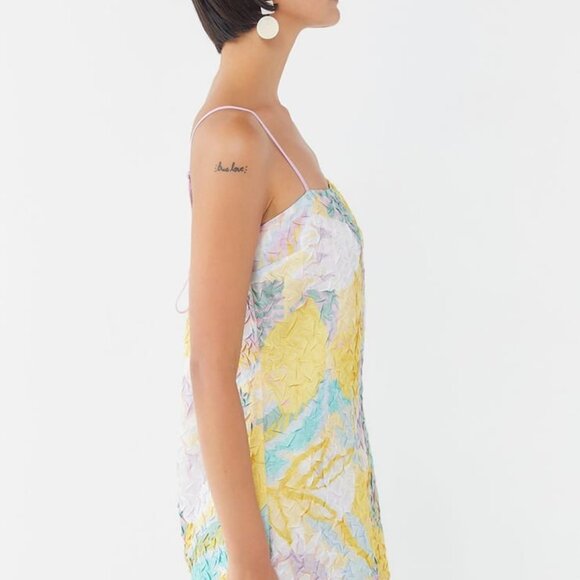 Urban Outfitters cactus rose tie back mini slip dress - Picture 8 of 8